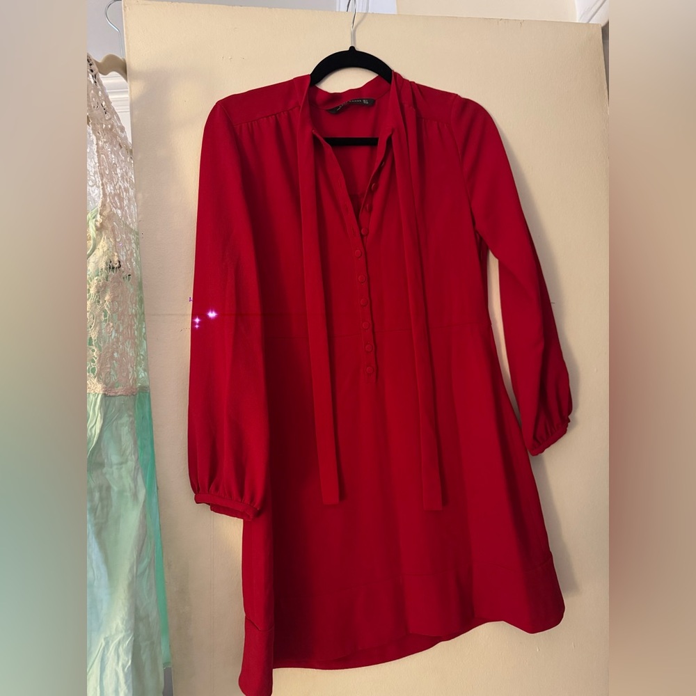 Zara classic red mini dress NWOT